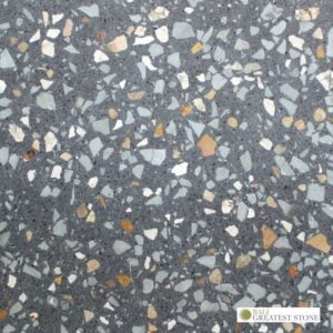 Bali Greatest Stone - Terrazzo Tiles - Black Polished - 1