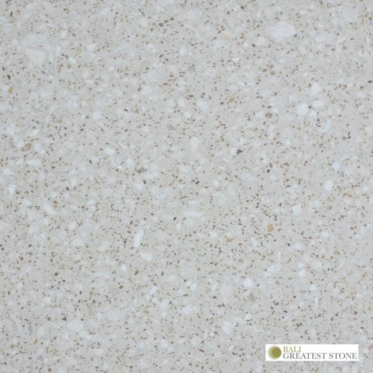 Bali Greatest Stone - Terrazzo Tiles - Cream White Polished - 1