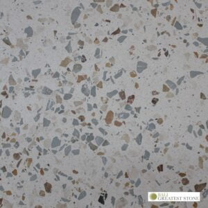 Bali Greatest Stone - Terrazzo Tiles - White PYX Honed - 1