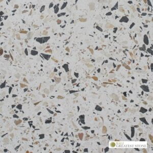Bali Greatest Stone - Terrazzo Tiles - White YSR Polished - 1