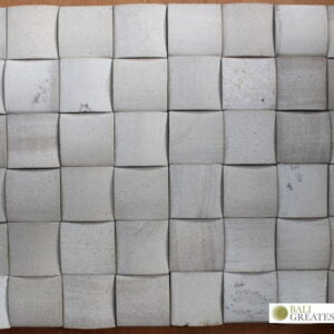 Bali Greatest Stone - Mosaic - Modern Mosaic - Camel 10x10 White Limestone