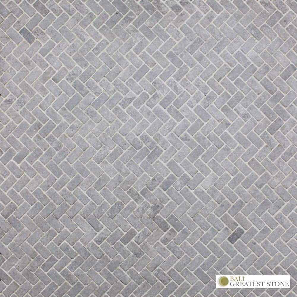 Herringbone 1.5×3 Light Grey Bali Greatest Stone Pemasok dan Eksportir Ubin Batu Alam Bali