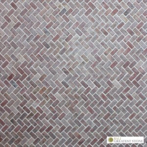 Bali Greatest Stone - Mozaic - Marble Mozaic - Herringbone 1.5x3 Red
