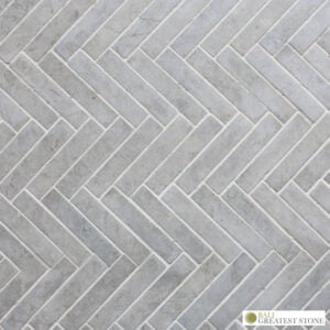 Bali Greatest Stone - Mozaic - Marble Mozaic - Herringbone 2x10 Light Grey